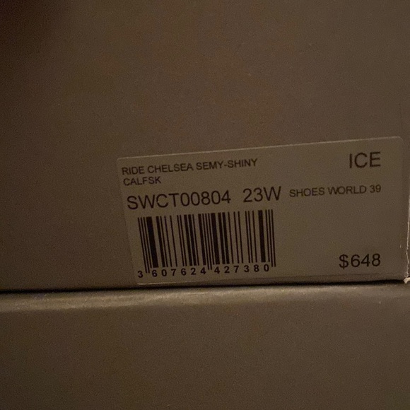 NWT Zadig and & Voltaire Ride Leather Chelsea platform Boots Silver Wings Charm - Picture 10 of 11